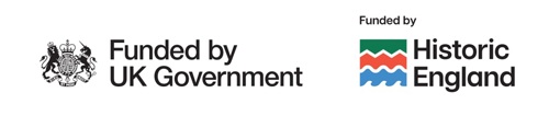 Funded by UK Government. Funded by Historic England.