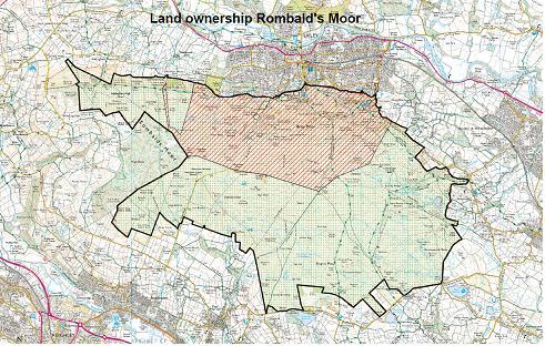 Map showing the area where cycling is not permitted.