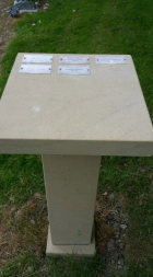Example of a pedestal plaque