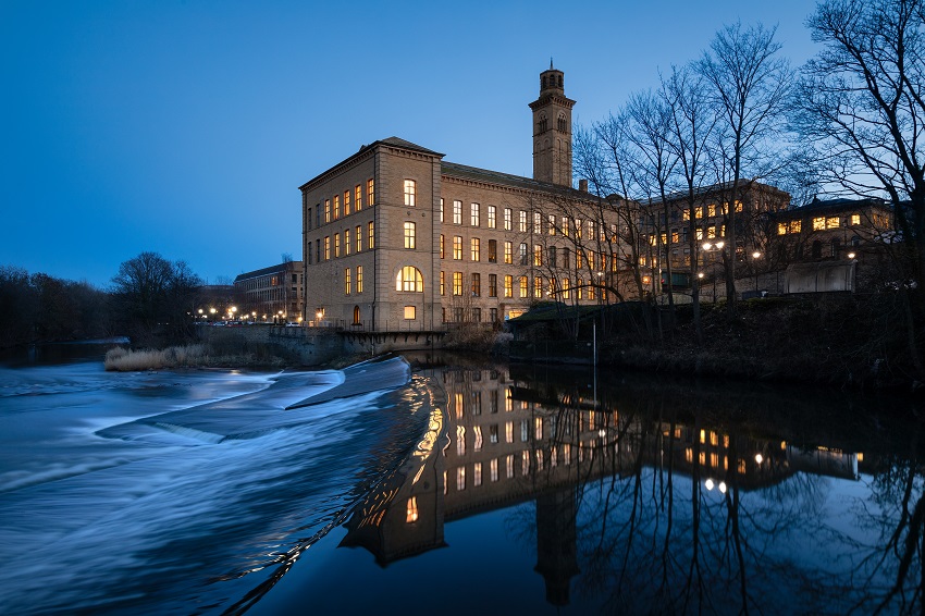 New Mill weir at night copyright Imagen Photography Ltd