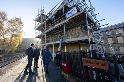 The Keighley worth Valley Railway Water Tower Visitors Centre works.