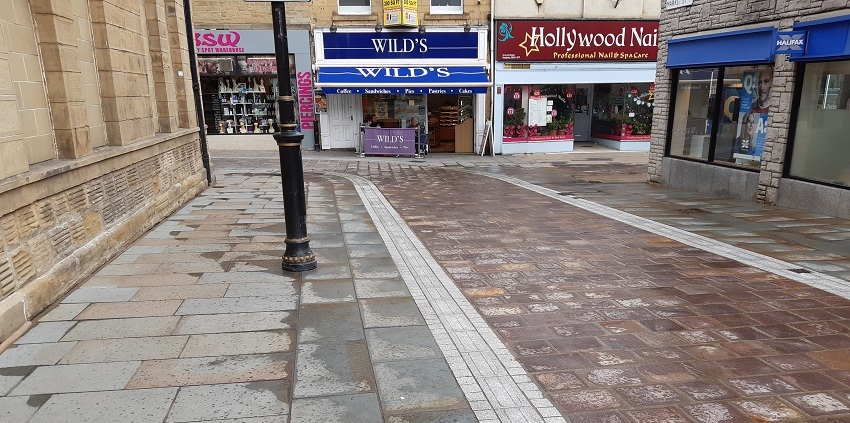 Completed new paving on Low Street