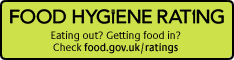 Food Hygiene Rating. Eating out? Getting food in? Check food.gov.uk/ratings.