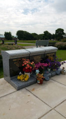 Example of a cremated remains memorial vault