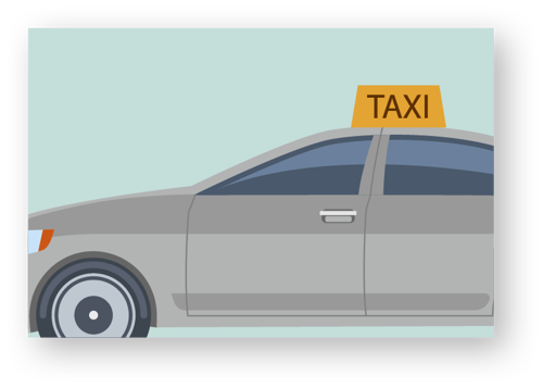 A taxi.